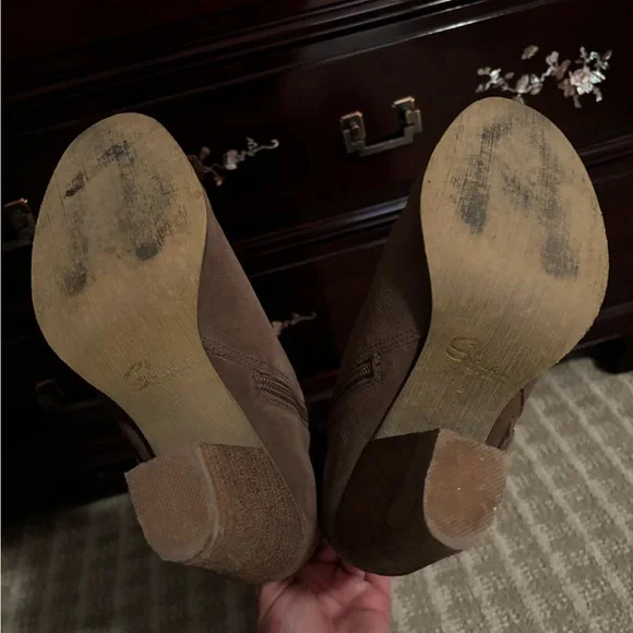 Sbicca suede OTK boots size 9 taupe - Picture 10 of 10